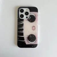 Dreamy INS Glittering Big Eyes Comic Girl Lovely Phone Case for iPhone 17 16 15 14 11 12 13 Pro Max Plus Back Cover