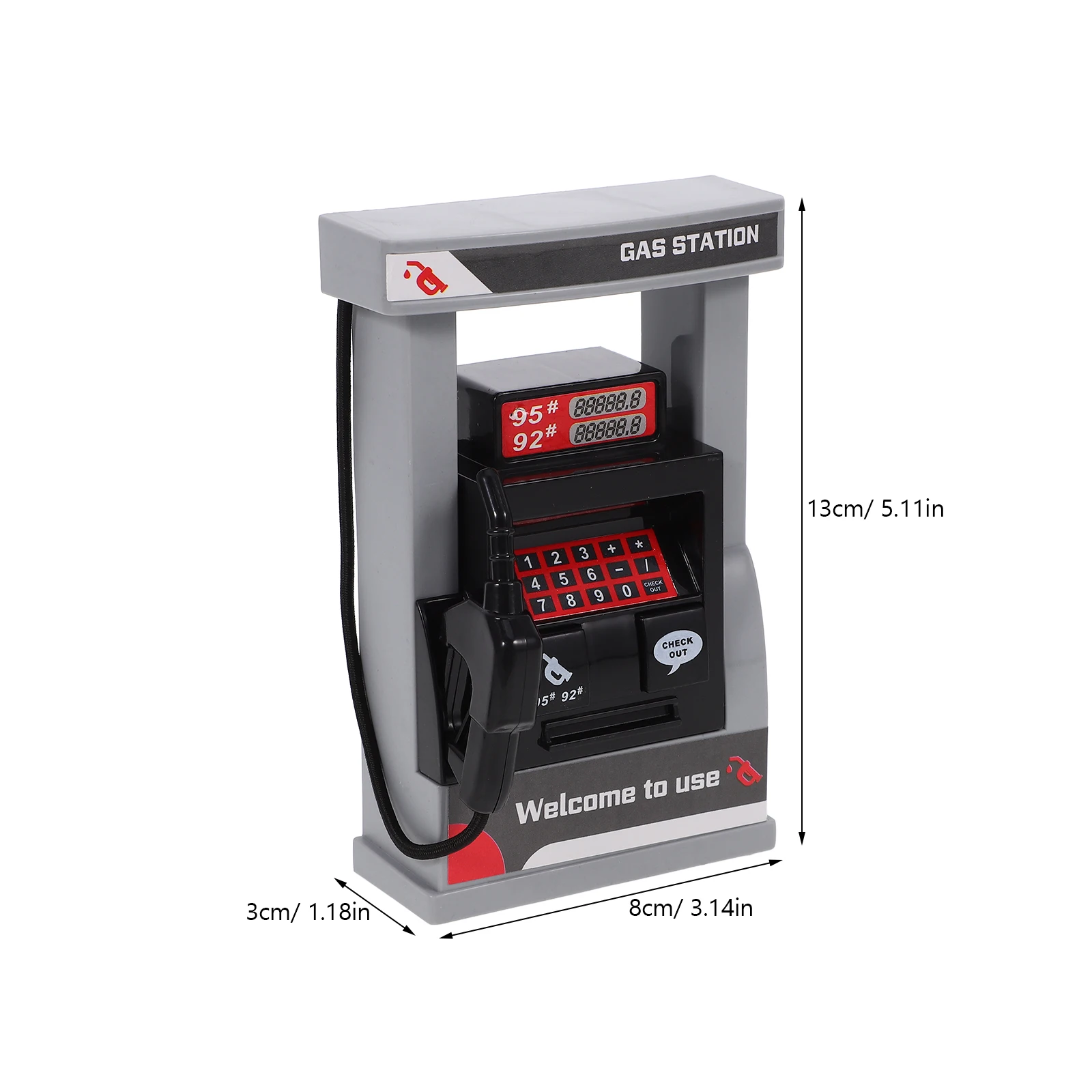 Gas Station Model Toy DIY Mini Roadblocks Recognition Toy Models 1 Set gas station model toy