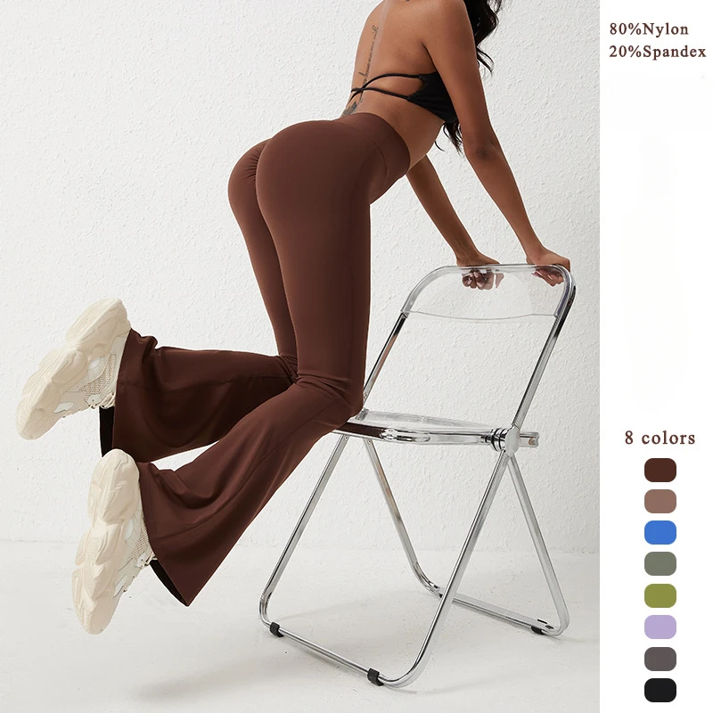 

Женские штаны с колокольчиками для йоги, обтягивающие трико с высокой талией для подтяжки ягодиц, спортивные штаны, дышащие леггинсы для фитнеса и бега в тренажерном зале