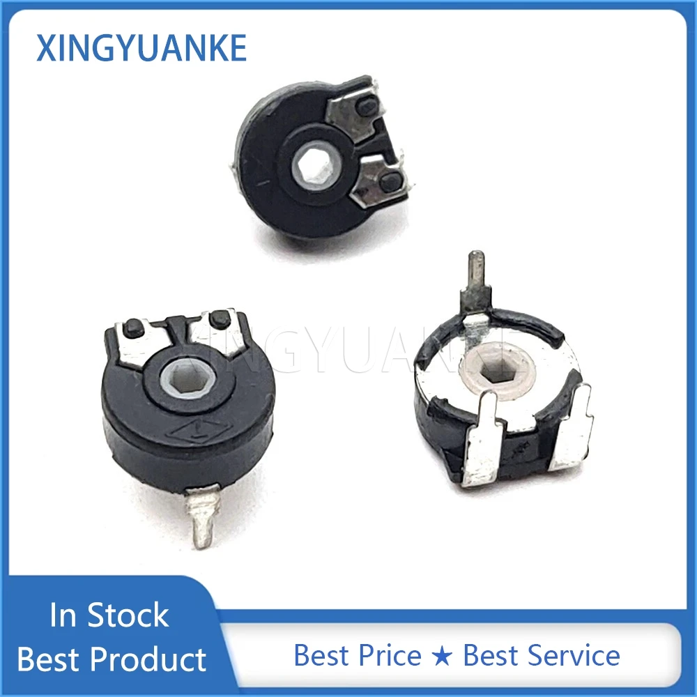 Trimmer Potentiometer Adjustable Resistor PT10 2K2 5K 10K 20K 50K 100K 200K 500K 2M2 Hexagonal Hole Horizontal 3-Pin 10PCS Spain