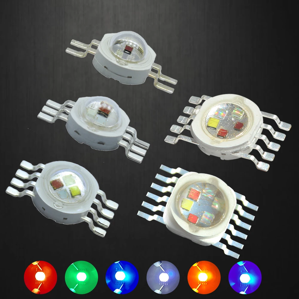 1-100 個 3 ワット 4 ワット 5 ワット 6 ワット 15 ワット 18 ワットハイパワー LED RGB RGBW RGBWY ...