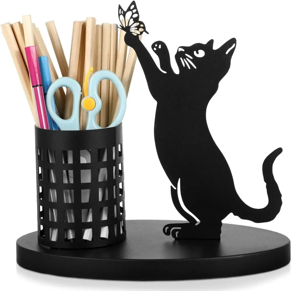 Pen Holder Pen and Brush Holder Pencil Holder Tool Cute Pen Container Large Capacity Metal Pencil Holder