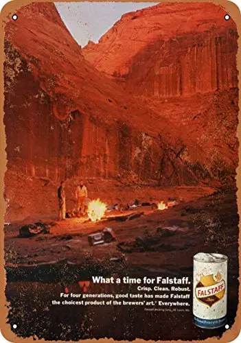 

Metal Sign - Falstaff Beer and Canyon River Rafting - Vintage Look