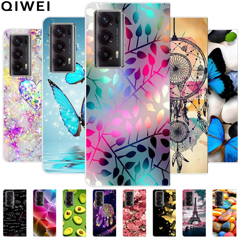Per Honor Magic V2 5G Custodia Cute Fashion Painted Hard Clear Shell Per Honor Magic V2 5G Cover Trasparenti V 2 Funda Bag Magicv2