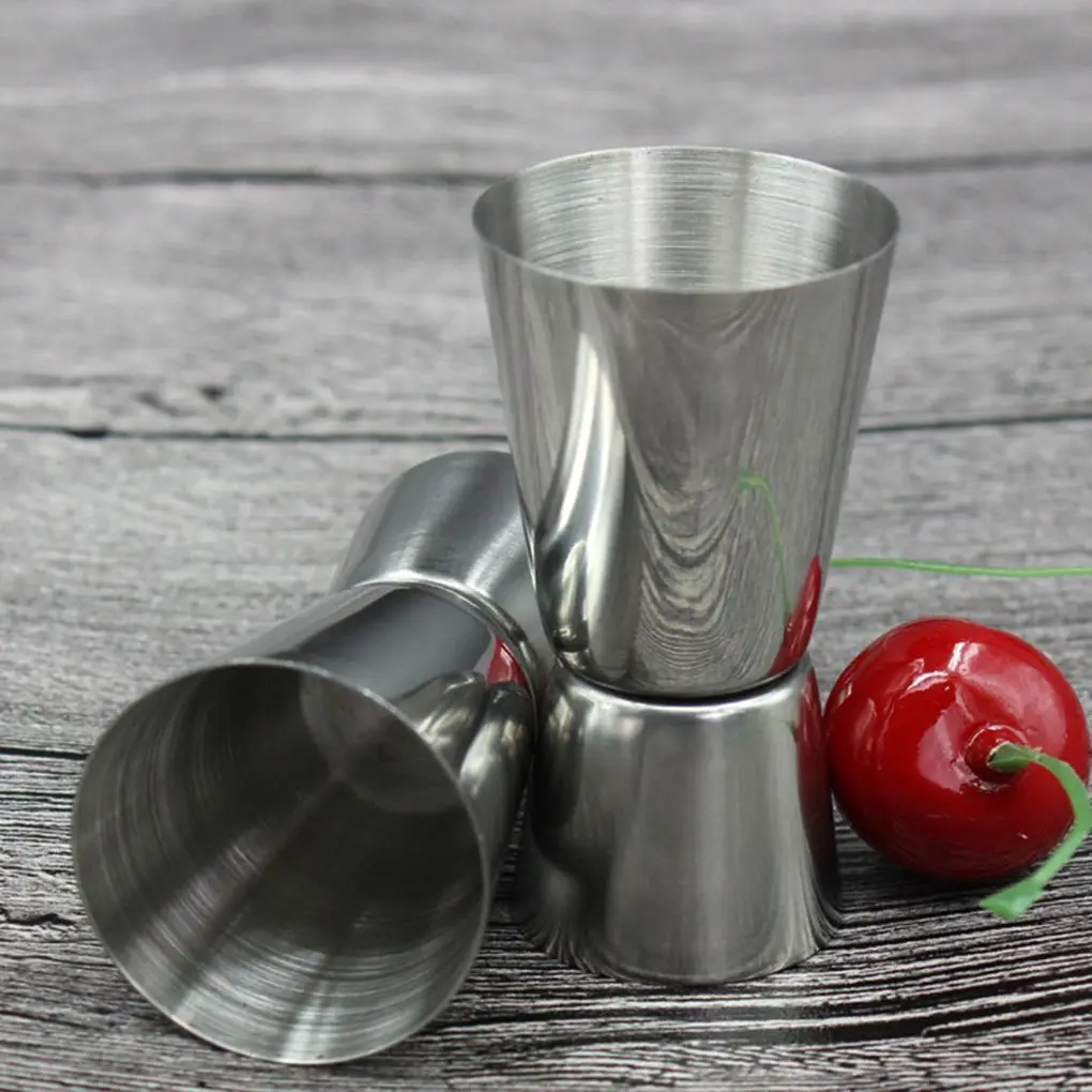 Cocktail Measuring Cup 304 Stainless Steel Jigger Dual Measure Cup  Double-Side Liquor Cocktail Mixer Cups for Bar Home Bartender - AliExpress