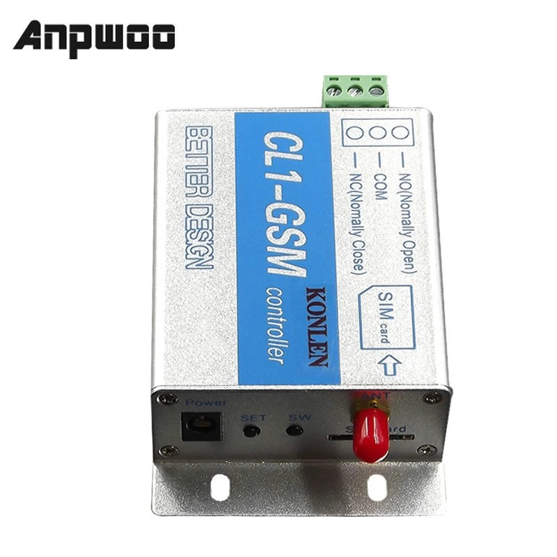 

ANPWOO Gsm Controller SMS Call Remote Control Relay Switch for Gate Open Water Pump Motor Home Appliances on/off