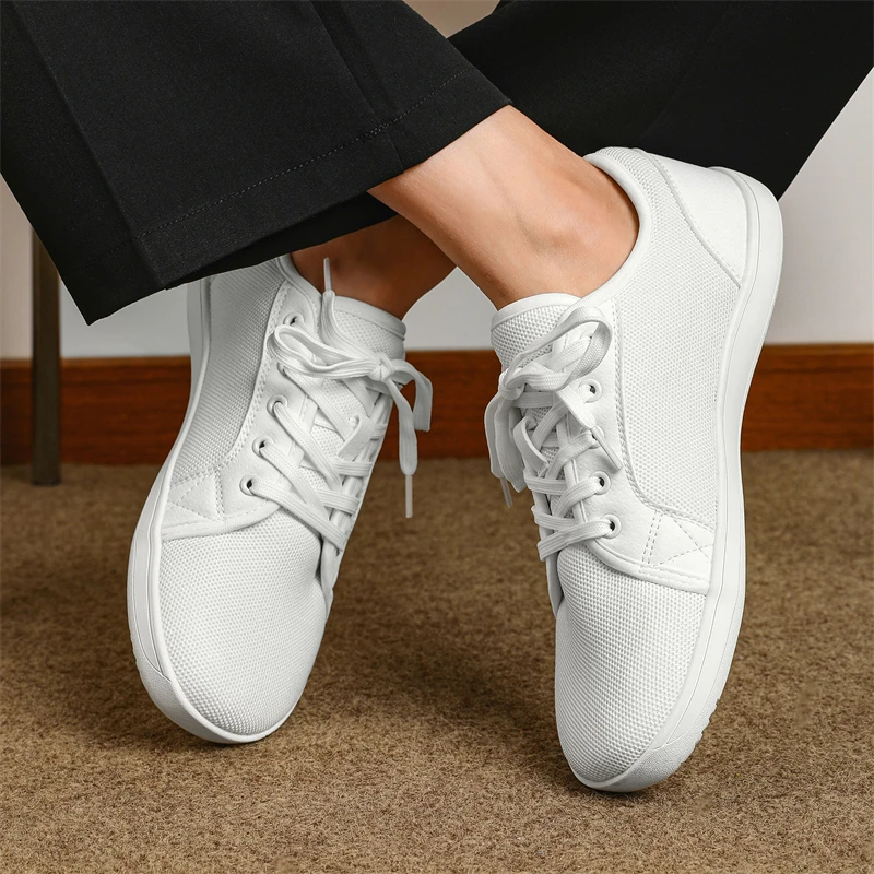 PUAMSS Men's Wide Minimalist Barefoot Shoes Walking Sneakers| Zero Drop Sole Shoes for Men Sneakers 4