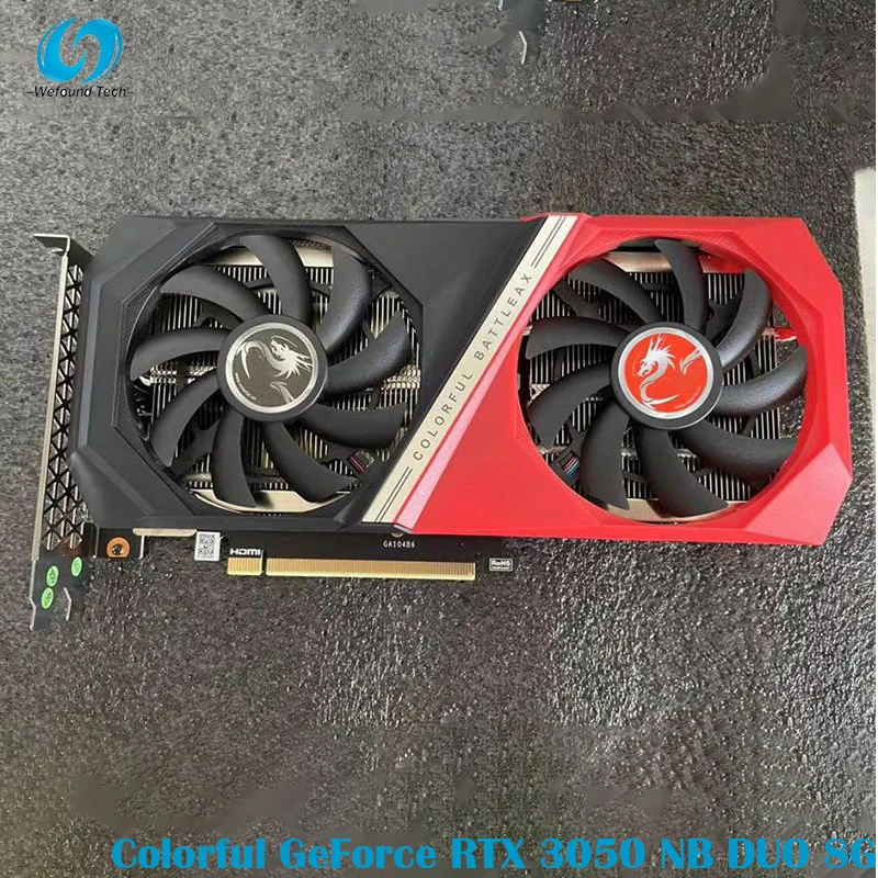 For Colorful GeForce RTX 3050 NB DUO 8G GDDR6 128-bit 14 Gbps PCIE 4.0 Gaming Graphics Card latest gpu for pc