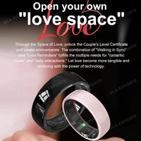 New Men Women Couple Smart Ring Health and Sleep Monitoring Multi Sport Mode Gesture Control 5ATM Waterproof With Charging Case - Image 5