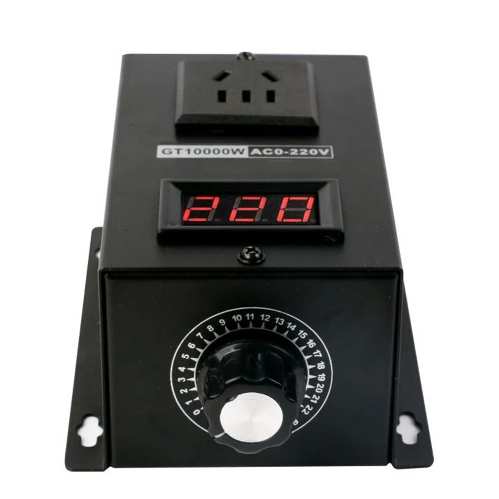 입력 전압 AC220V-250V 단상 전압 조정기, 기계식 및 전기식 PWM-AC 전류 컨트롤러 스위치, 40A-10000W