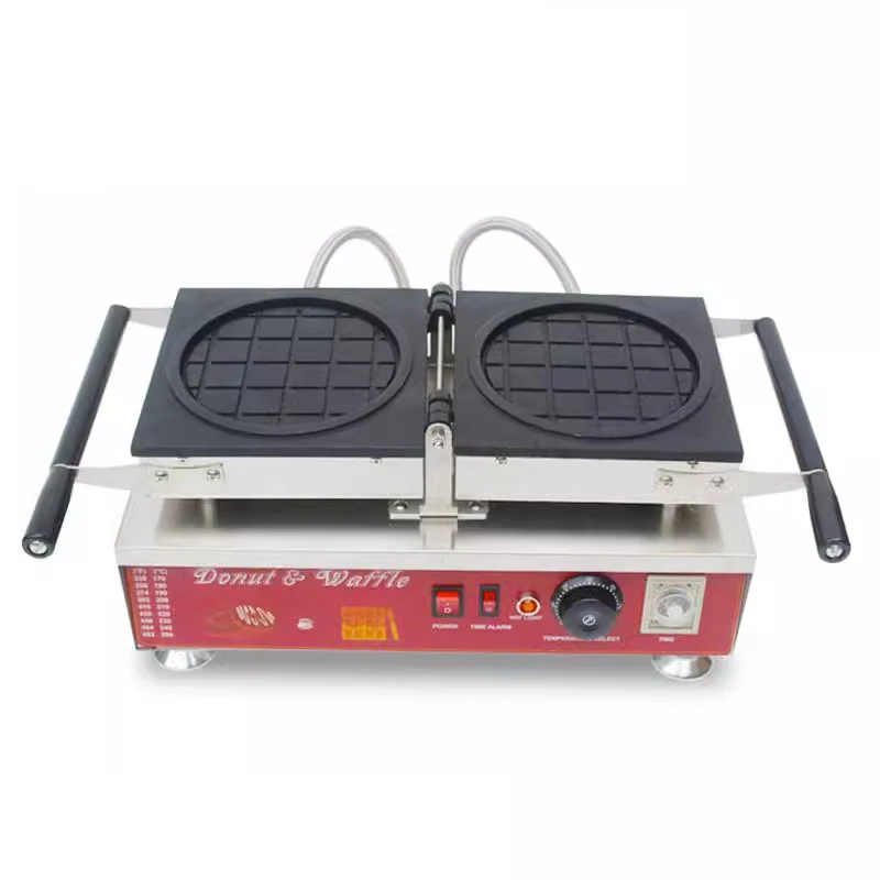Commercial Round Savory Waffle Maker, Grip Shaped Waffle Maker, Filled Waffle Bowl Maker Machine Iron Baker Pan Equipment 5
