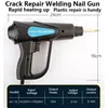 70W Plastic Welding Gun Repairer EU Bumper Soldering Iron 200/800 Hot Melt Nails Garage Tools PVC Car Repair Kit Nail Wire Tool 3