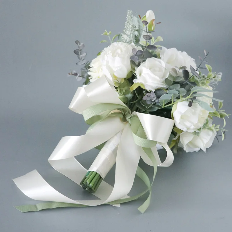 IPOPU 100 rose artificiali, in schiuma, dall'aspetto reale, colore grigio argento, per fai da te, matrimoni, baby shower, composizioni per feste, tavoli, decorazioni per la casa (grigio argento, senza