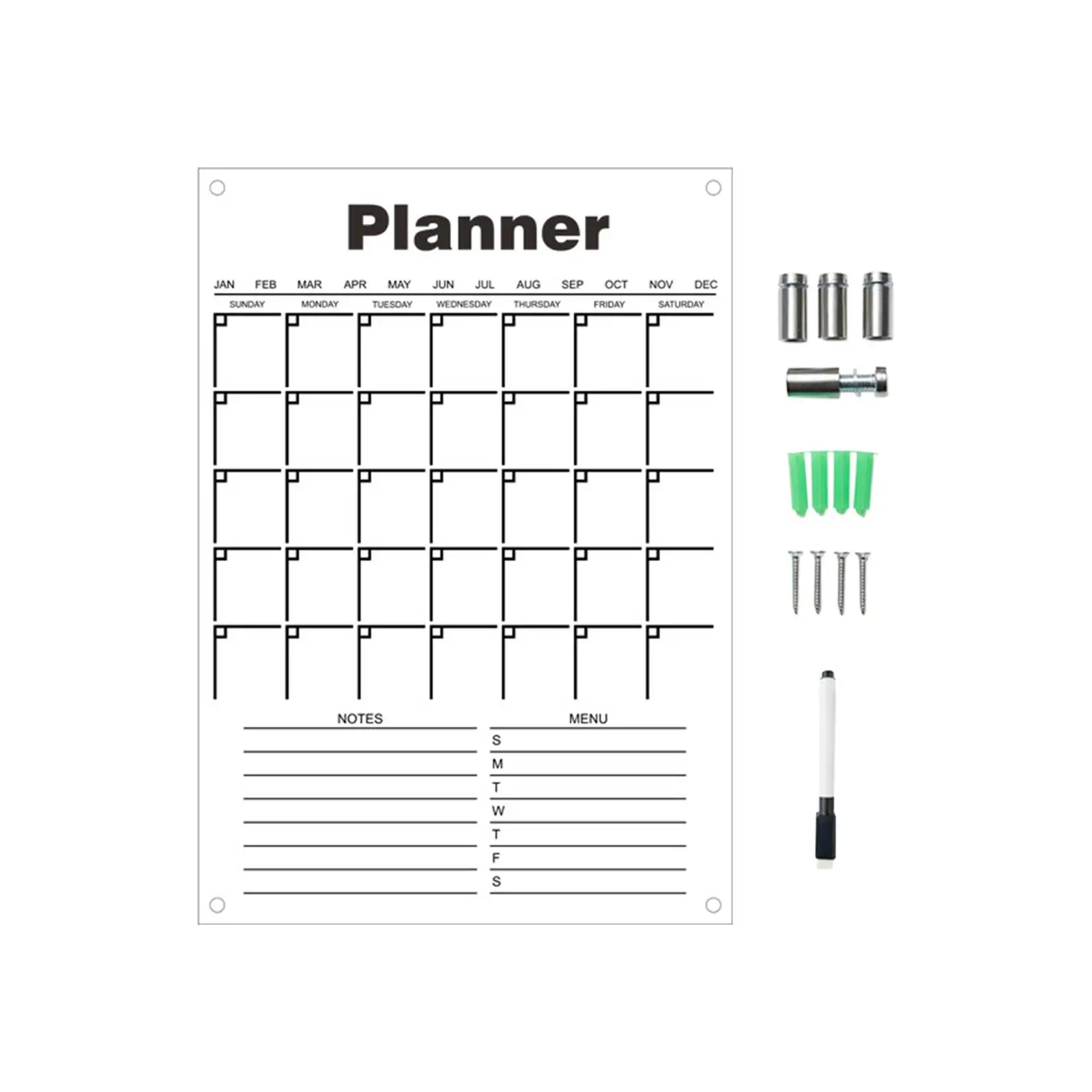 Acrylic to Do List Whiteboard Reusable for Office living Room