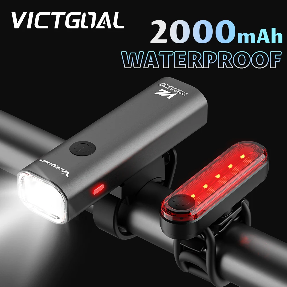 Valuebuy Battery USB Rechargeable LED Bicycle Headlight – Front Bike Light Black - View #3