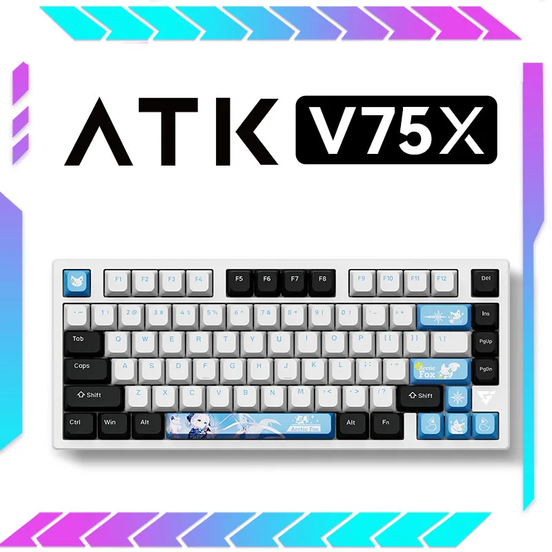 

Клавиатура проводная ATK VXE V75X, 3 режима, 2,4 ГГц, Bluetooth