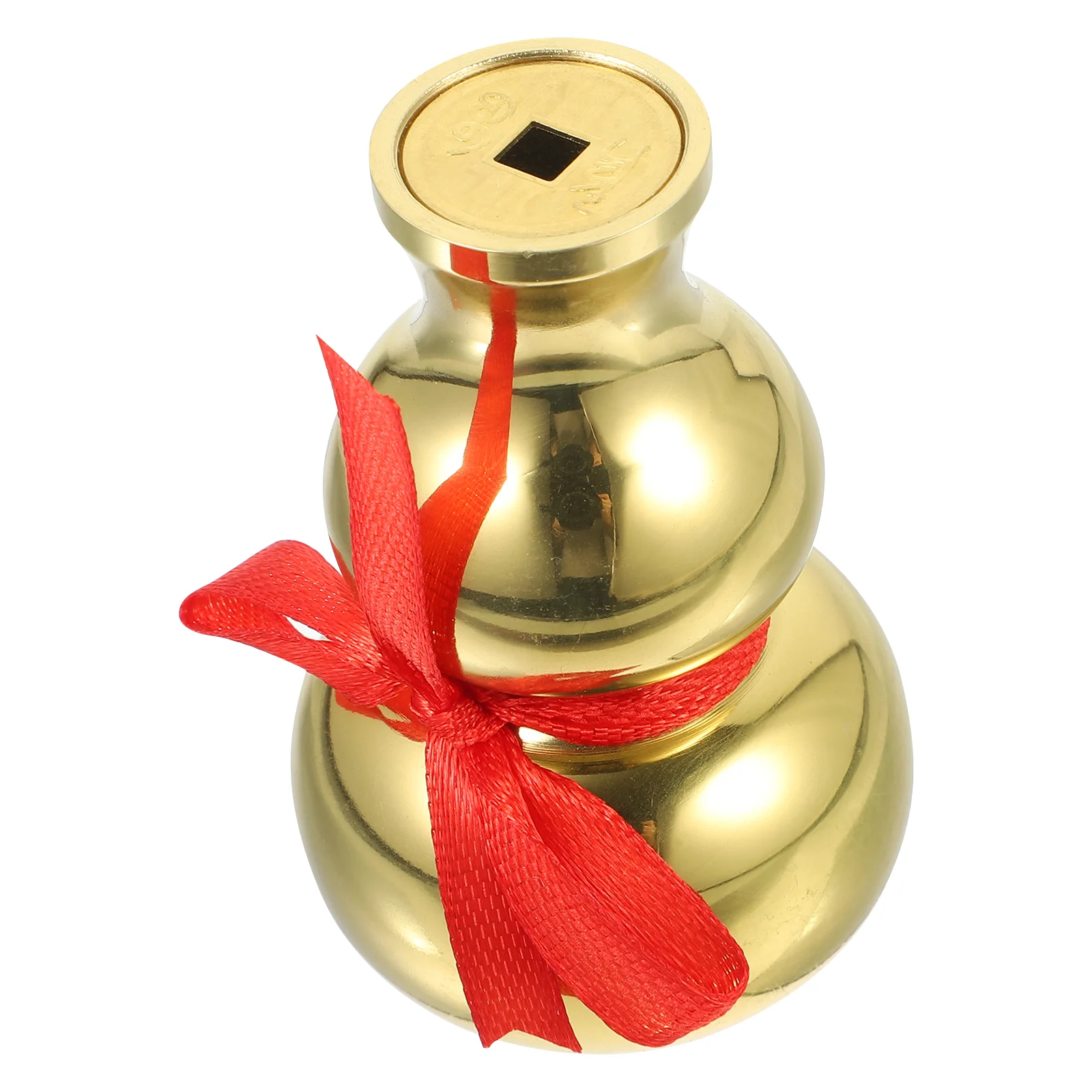 

Vase Feng Shui Copper Coin Desktop Delicate Small Tiny Household Mini Flower Ware Cucurbit Miniature