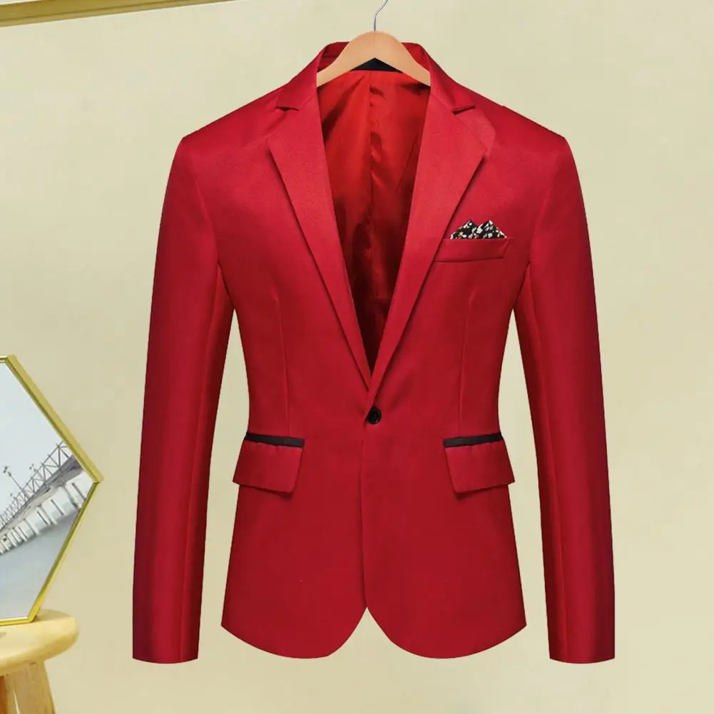 Men Red Suit Jacket Pants 2 Piece Business Blazer 40 42 44 46 48 50 52  Regular | eBay