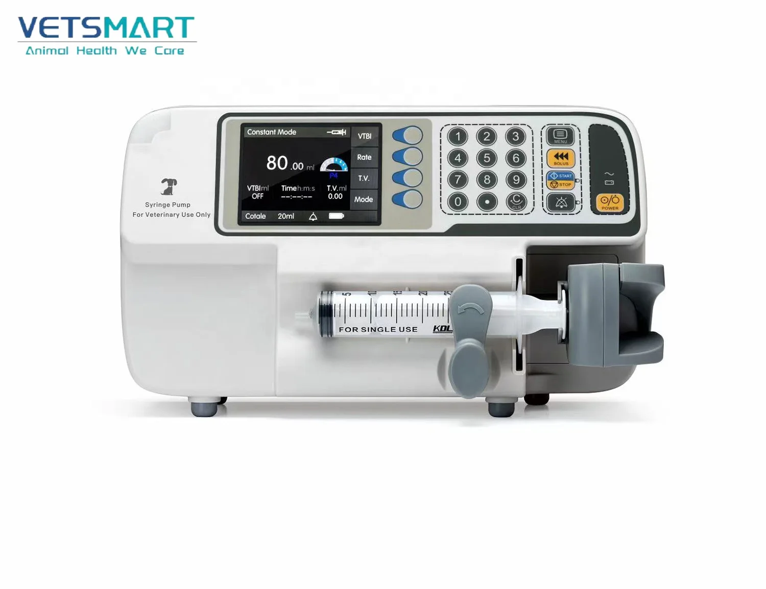 

Vetsmart 3.5 Inch Electric Veterinary Syringe Pump For Vet Healthcare