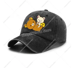Rilakkuma Cute Anime Relax Bear Sun Hat: Retro Outdoor Sport Baseball Cap - Adult (QSX35)