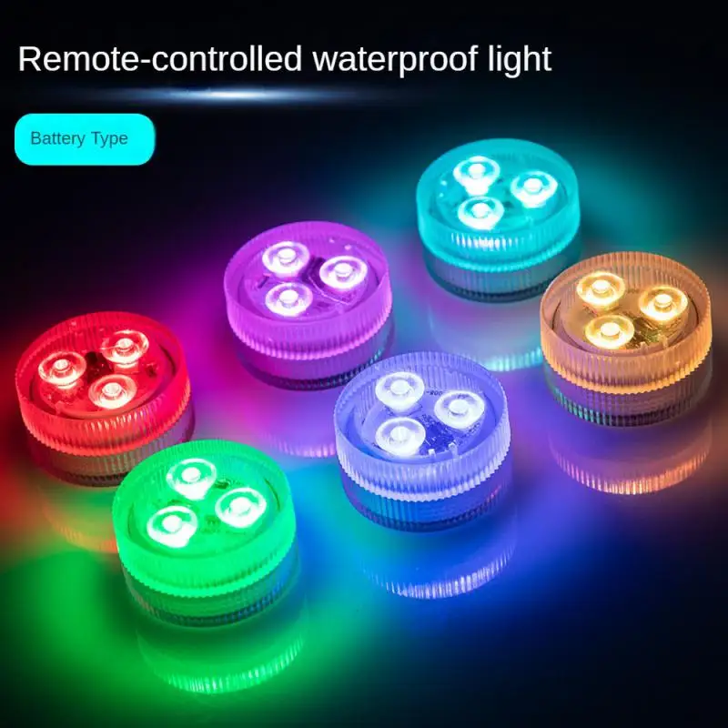 

Led Waterproof Light RGB Colorful Xiaoping Light Swimming Pool Underwater Light Remote Control Highlight Fish Tank Diving Light