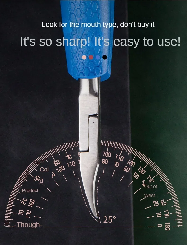 Description Picture 5 of itemToenail Clippers Dead Skin Remove Nail Ingrown Eagle Nose Nipper Cuticle Scissors Nail Cutter Paronychia Tools Pedicure Manicure