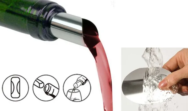 Wine drop stop Wine pourer disk pourer vertedor vino wine drops wine set  promotion gift Customized LOGO Printed - AliExpress