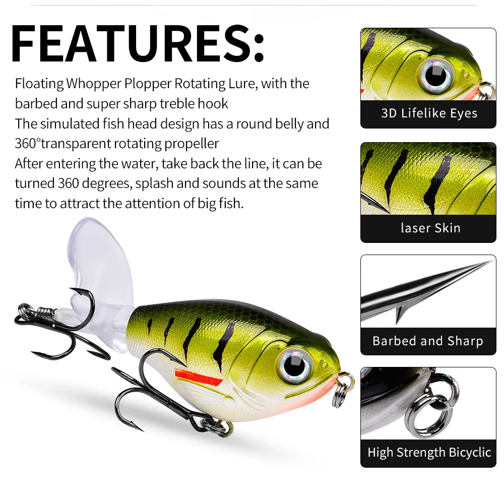 Propeller Fly Artificial Bait Perch/mouth/trout Fishing Gear Propeller Fly  Hook Fly Hook High-quality Fishing Accessories Luya - AliExpress