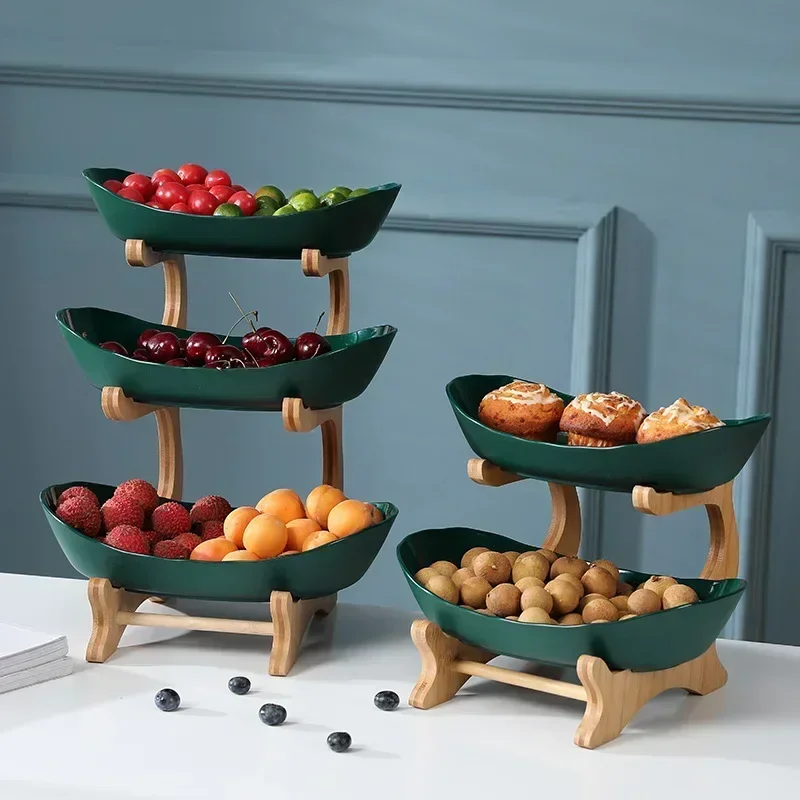 Bamboo Tiered Fruit Tray 2