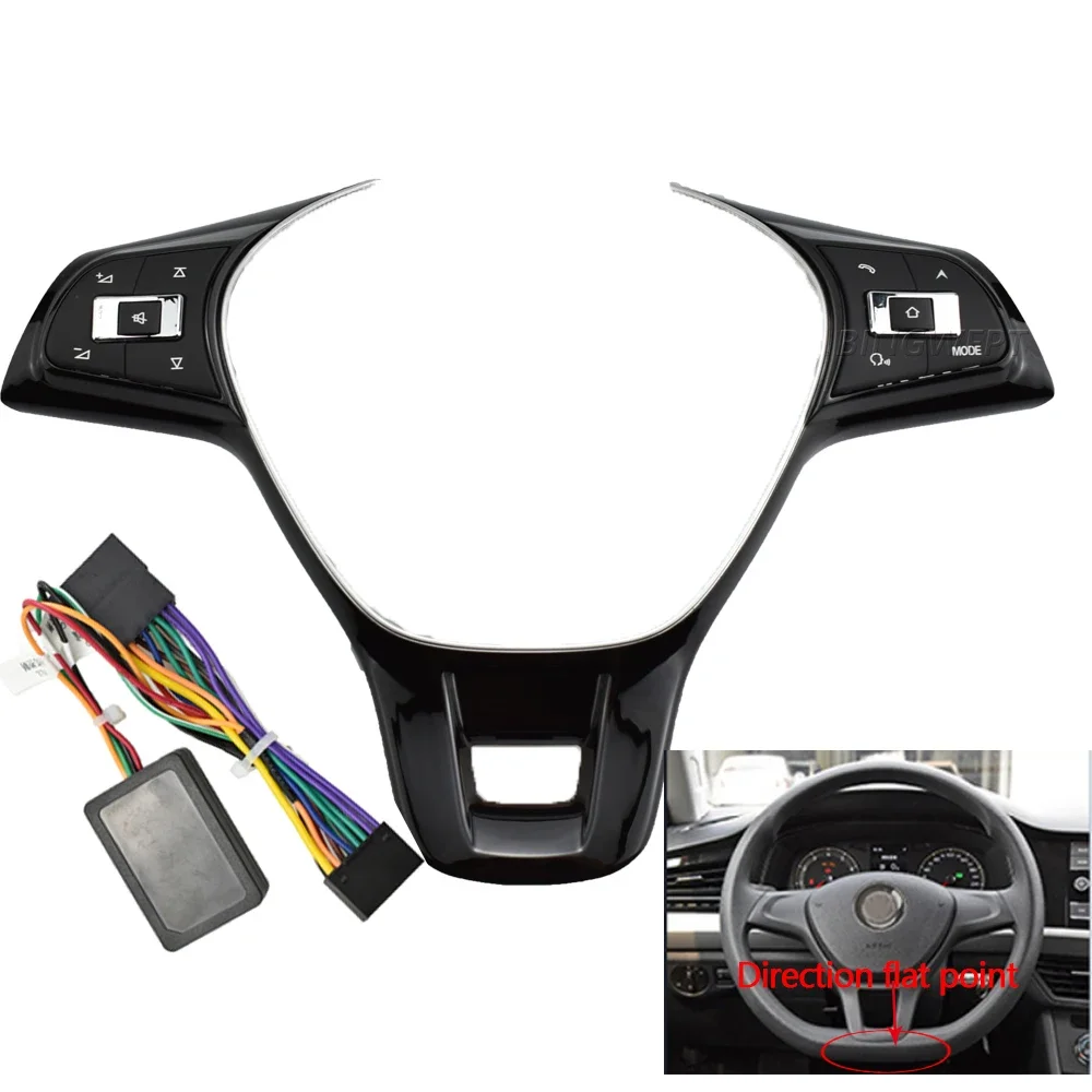 Car Steering Wheel Remote Wireless Control Button for VW Jetta Golf Polo Passat Multi-function Controller Switch hubs Universal wheel steering adapter