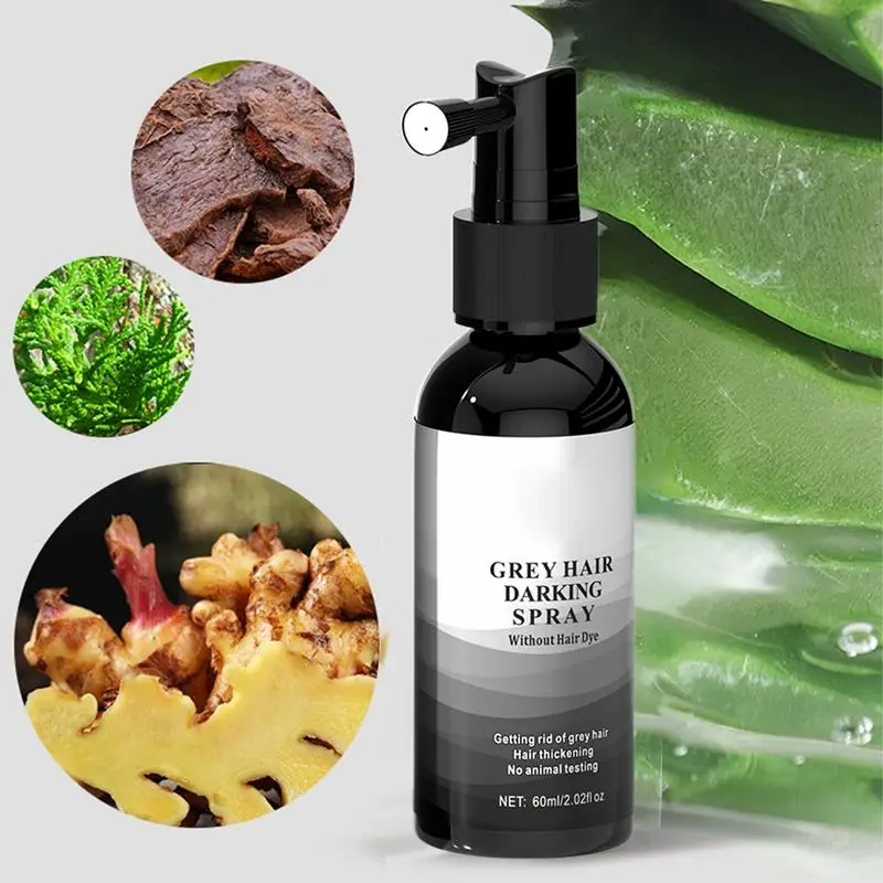 White to black hair spray Reverse Hair Gray spray Naturally Gray White Hair Reverse Spray Coloring Spray