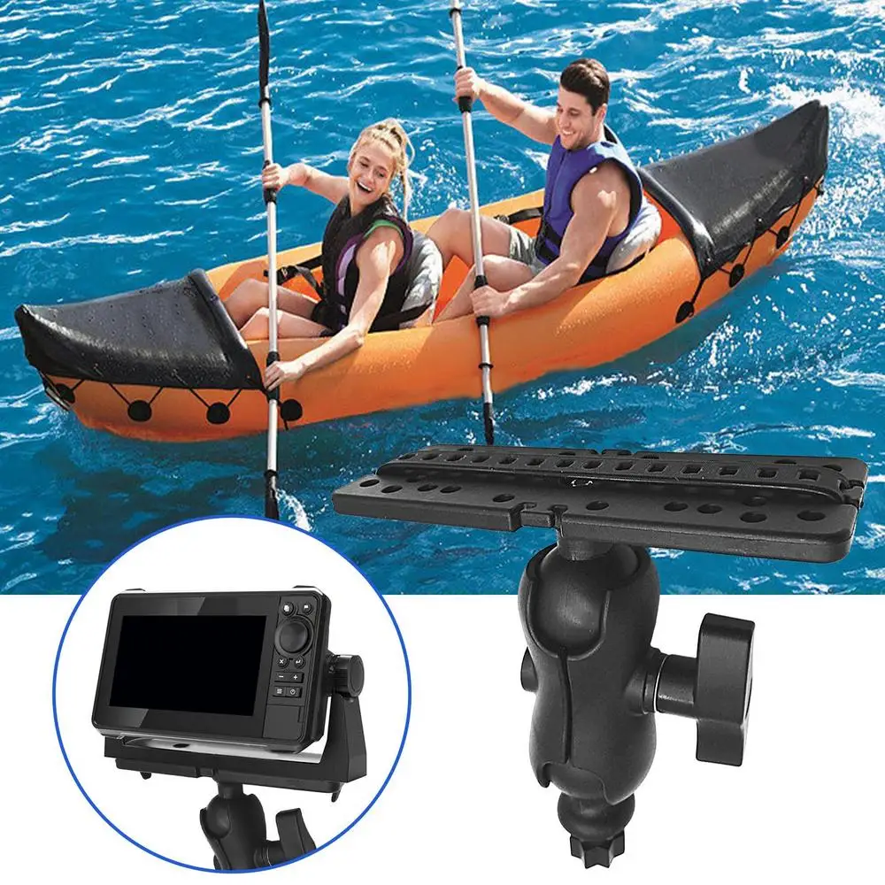 Description Picture 3 of itemSwivel Fish Finder Mount Base GPS Electronics Fishfinder Holder Mounting Stand Plate GPS Navigation Fish Finder Bracket For Boat
