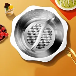 GIEMZA Chinese Hotpot with Divider Dutch Oven Pot with Lid Stainless Steel Hot Pots 2part Shabu Shabu Pot Split Pot