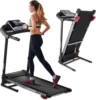 Folding Treadmill - Foldable Home Fitness Equipment with LCD for Walking & Running - Cardio Exercise Machine - Preset 1