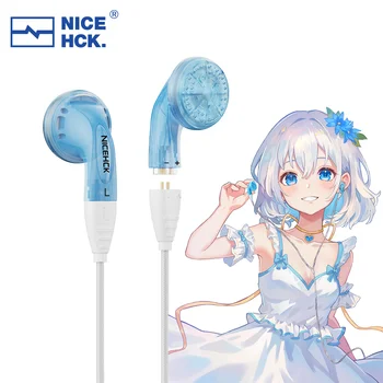 NiceHCK YDX 하이파이 유선 이어버드, 다이내믹 드라이버, 인이어 이어폰 모니터 0.78, 2 핀 분리형 케이블 마이크, 음악 게임 IEM, 14.8mm