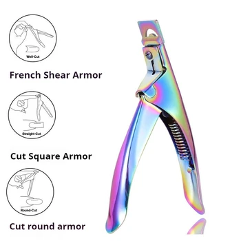 Stainless steel colorful nail clipper, nail clippers, scissors, manicure nail molding tool, adjustable Angle to trim nail shape 2