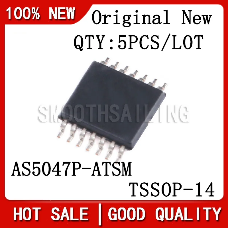 

5 шт./партия, новый оригинальный набор микросхем AS5047P AS5047D AS5047P-ATSM TSSOP14