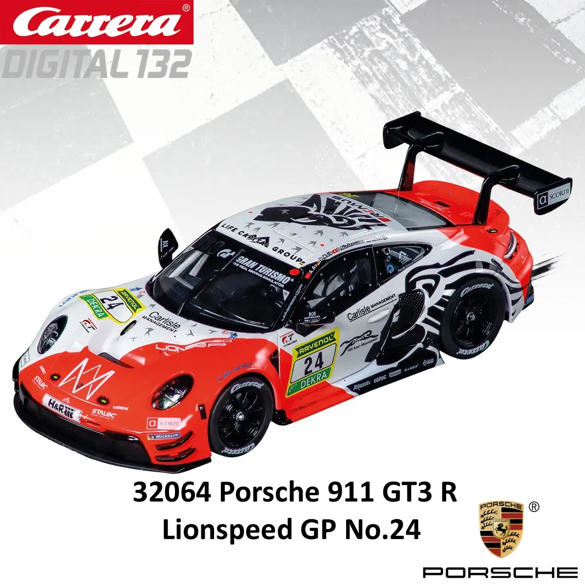 Carrera Slot Car Digital132 Porsche 911 RSR 30915/31073/32019 Gulf