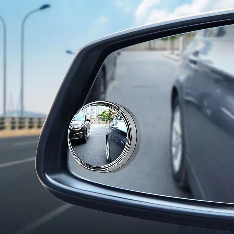 2Pcs Car Reverse Blind Spot Auxiliary Rearview Convex Mirror Wide Angle Mirrors for Tesla BMW VW Toyota Honda Nissan Volvo Mazda Blind Spot Wide Angle Mirror
