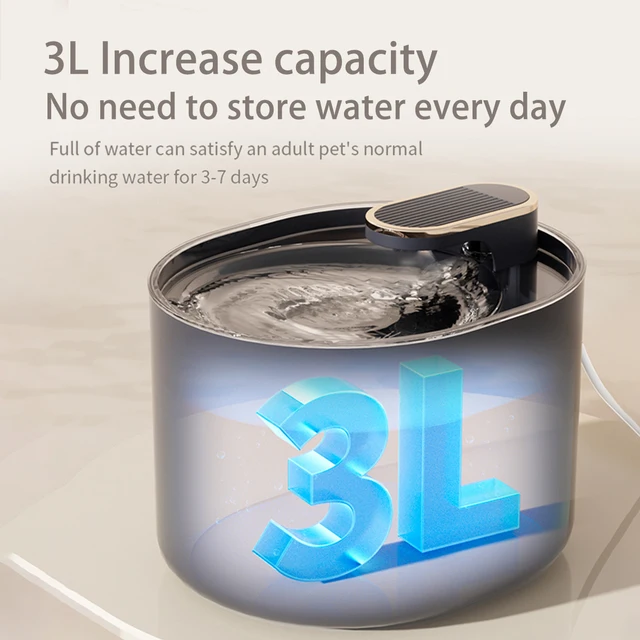 Automatic Cat Water Fountain 3L Intelligent Pet Water Dispenser With Filter Drinking Fountain For Cat Dog 3