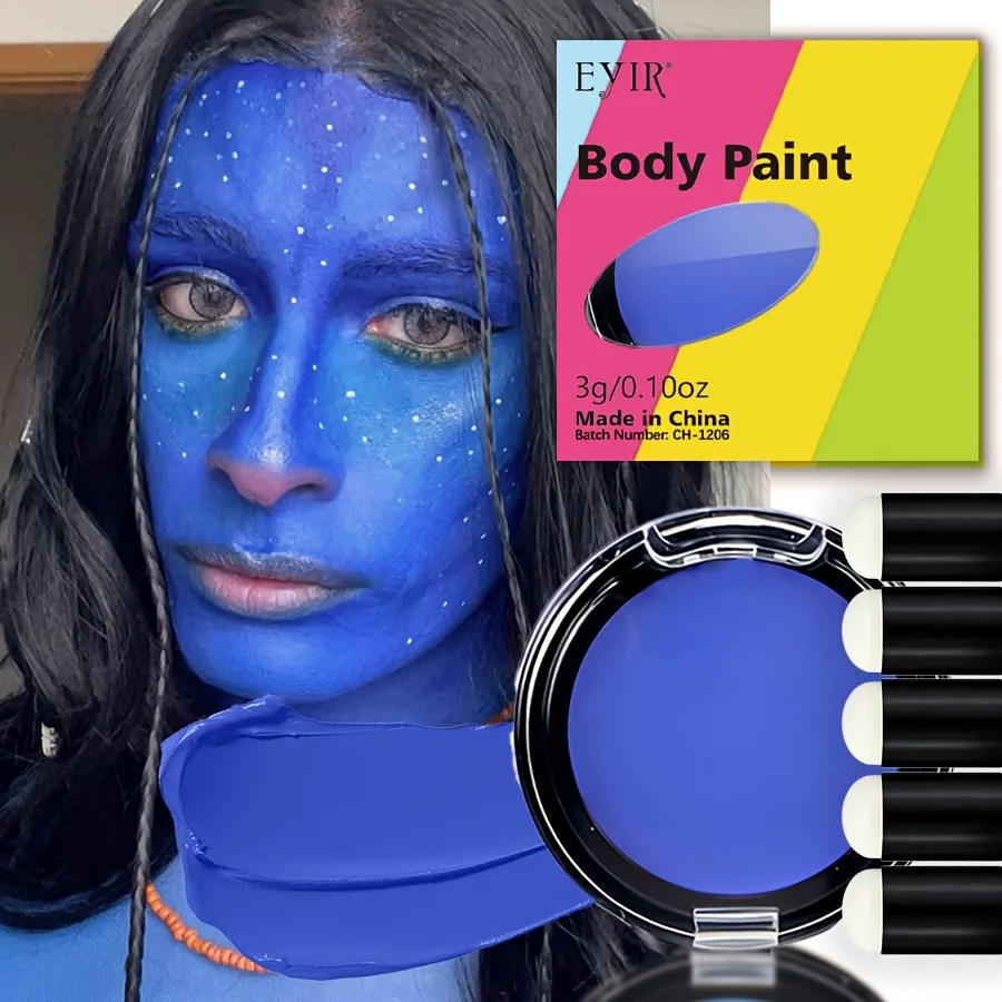 Vibrant Professional-Grade Water-Based Face and Body Paint