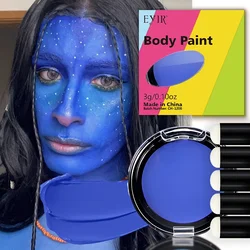 Vibrant Professional - Grade Water - Based Face and Body Paint - 14g (Bright Blue)