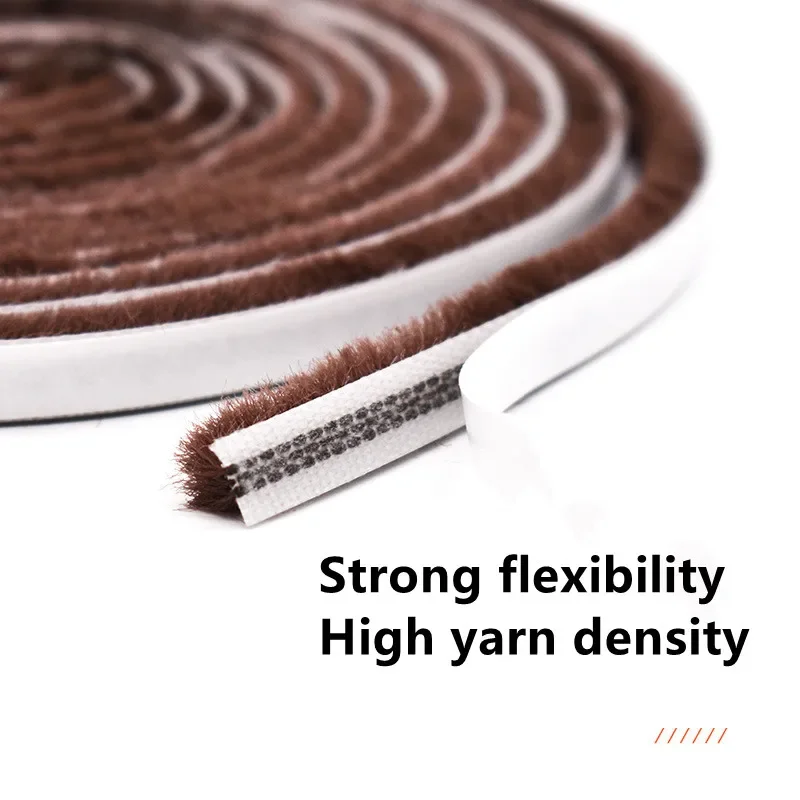 Brush Strip Self Adhesive Door Window Weather Stripping Anti Bug Seal 10M
