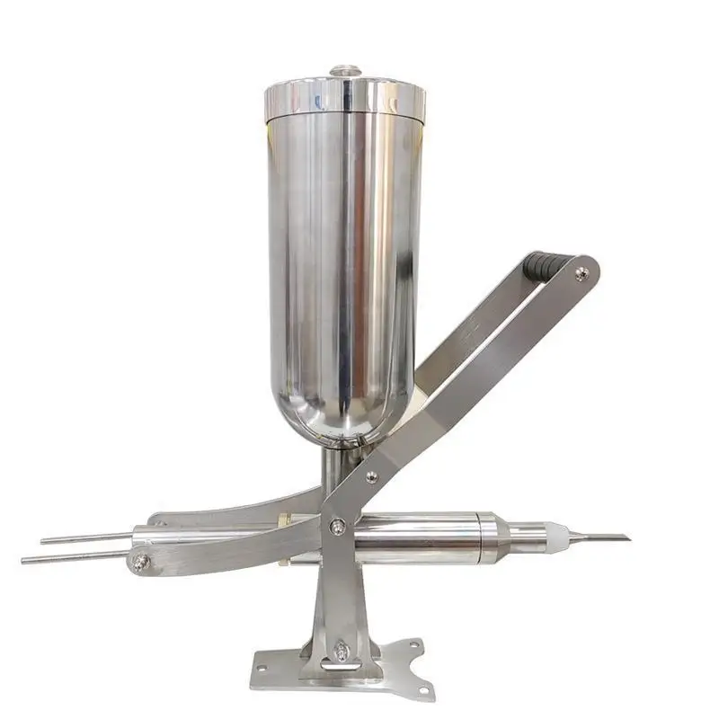 Churro Donut Filler Machine, 4.5L Manual Churro Filler, Stainless Steel Spanish Doughnut Filler, Fruit Donut Churros Jelly Cream