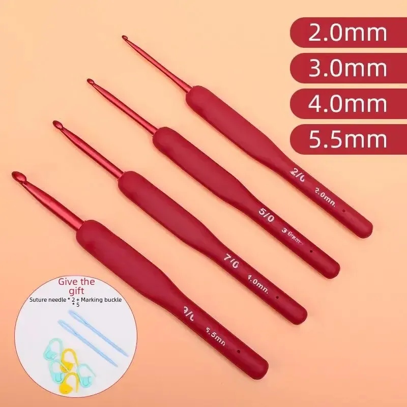 2+3+4+5.5mm each one red soft handle