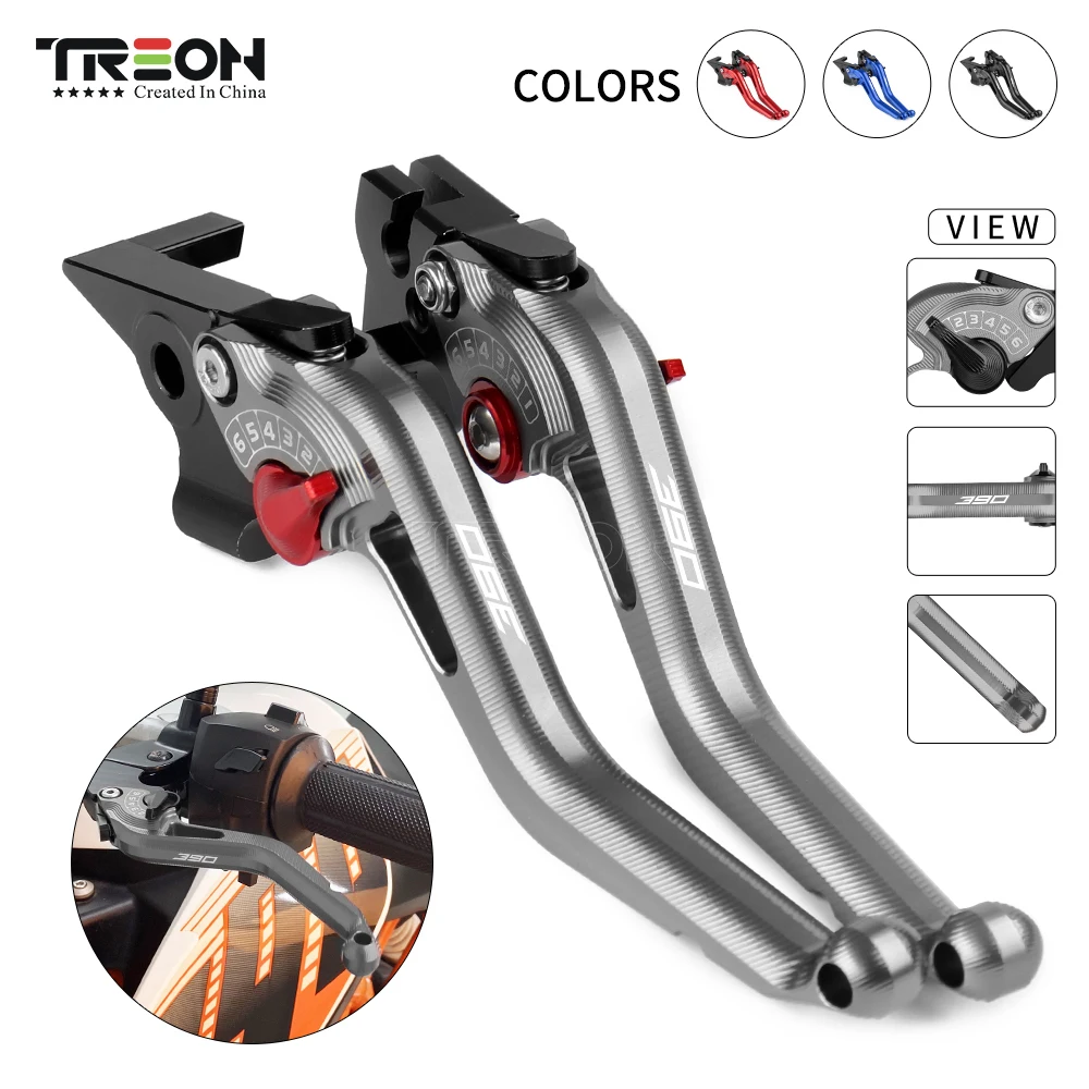 2024 CNC 알루미늄 브레이크 클러치 레버, KTM 390 어드벤처 2019 2020 2021 2022 2023 390 Adv 오토바이