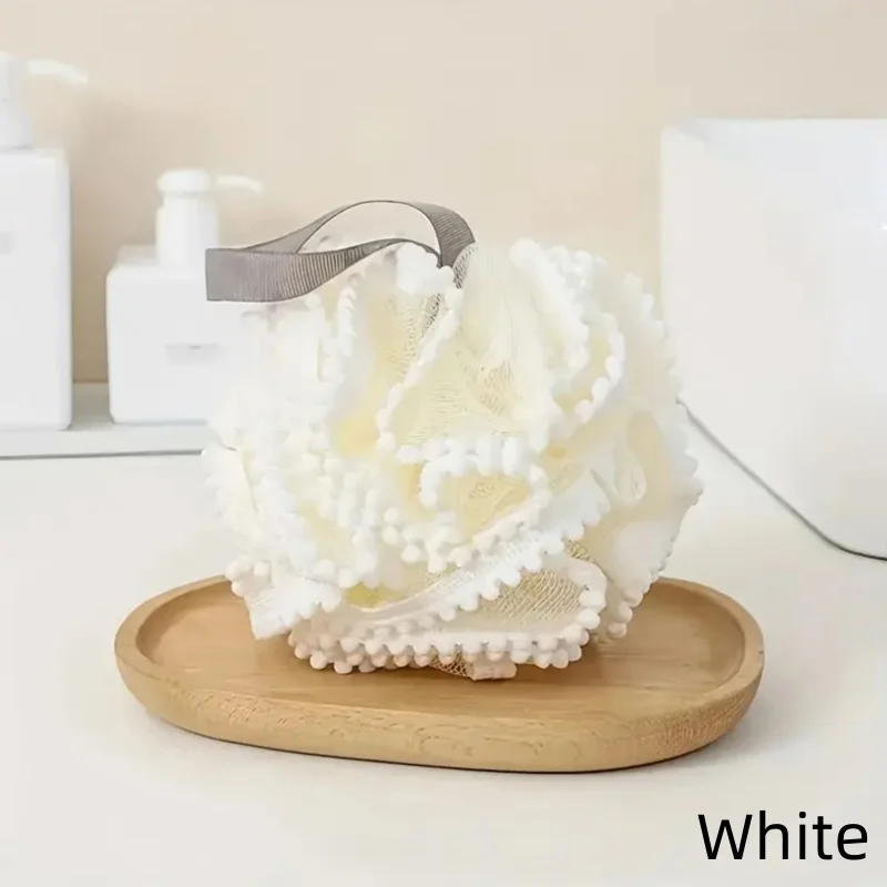 Description Picture 6 of itemSoft Mesh Bath Sponge Balls Skin Cleaning Brush Shower Puff Body Cleaner Exfoliating Scrubbers Bath Flower Bathing Accessories