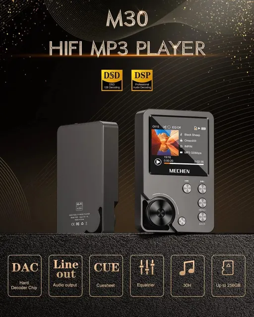 MECHEN-M30 HiFi MP3 Player 2