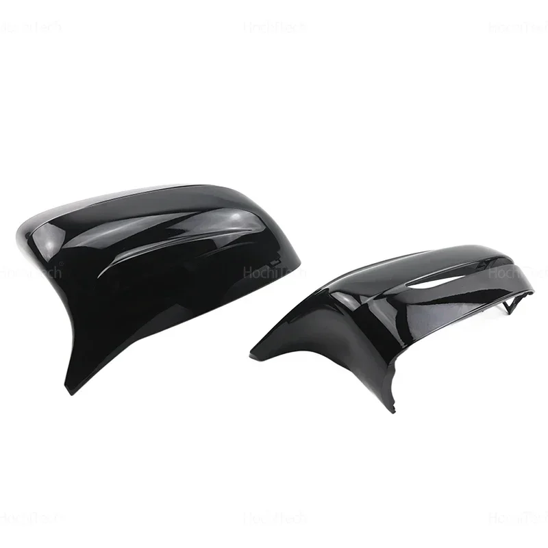 Sleek Black Rearview Mirror Cover Set