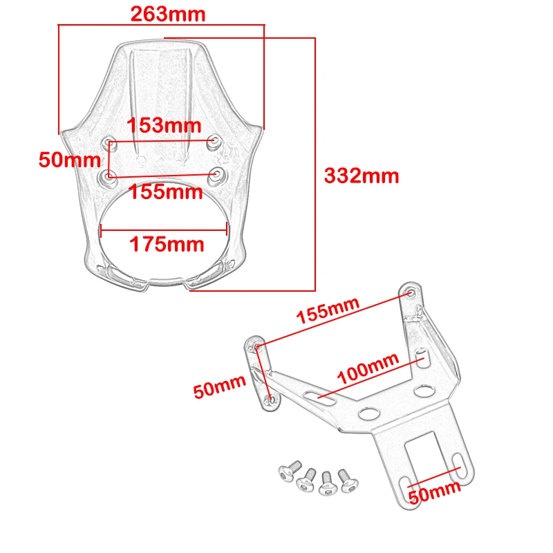 GFARDMOTO Voor HO&ND&A Rebel CMX 250 300 500 1100